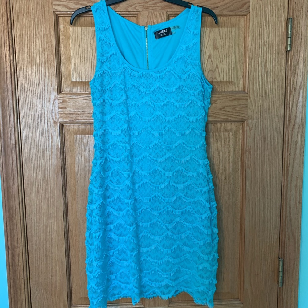 Guess Body-con Turquoise Mini Dres